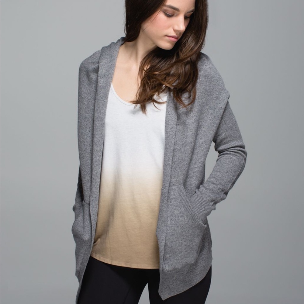 Lululemon Cabin Yoga wrap sweater jacket
